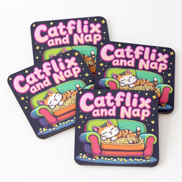 Item preview, Catflix and nap designed and sold by ManikRaja.