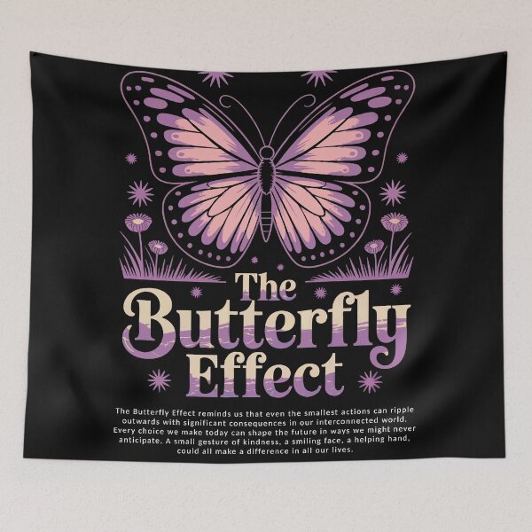 Item preview, The Butterfly Effect Tiny Actions, Mighty Waves designed and sold by 89BLACK.