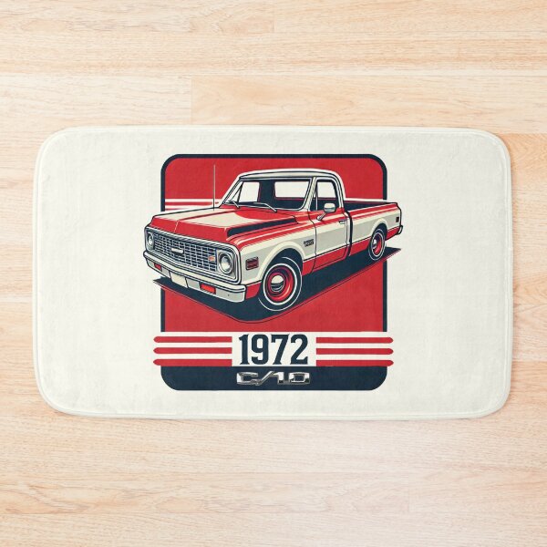 Item preview, 1972 Chevy C10 Red and White Classic designed and sold by TheArtOfCar.