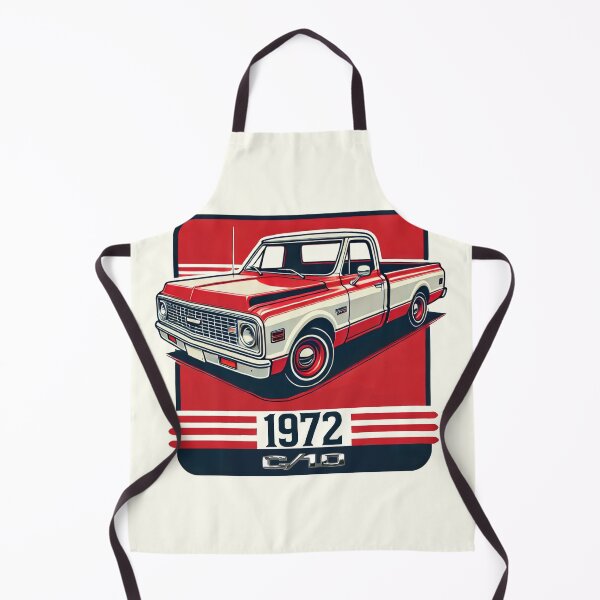 Item preview, 1972 Chevy C10 Red and White Classic designed and sold by TheArtOfCar.