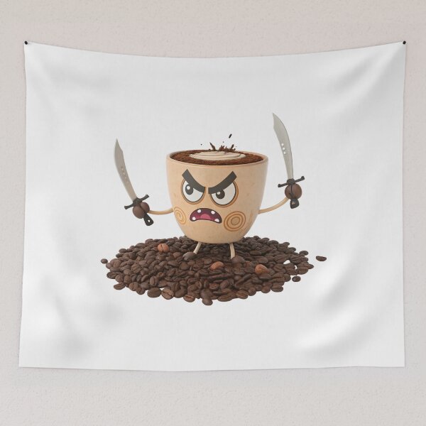 Item preview, Cappuccino Assassino Italian Brainrot Meme Sticker T-shirt Design designed and sold by Calymera.