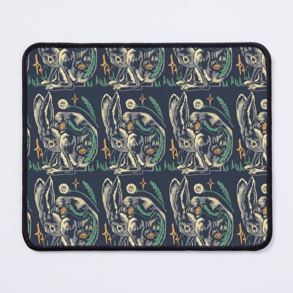 Item preview, Rabbit Blockprint, Blue designed and sold by Mariadanielsart.