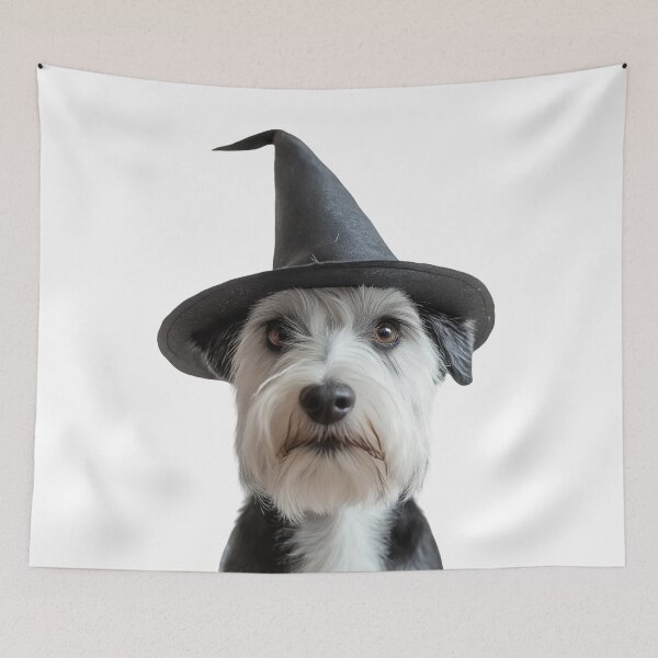 Item preview, Sealyham Terrier dog Wearing Halloween Witch Hat designed and sold by LazyOwlStore.