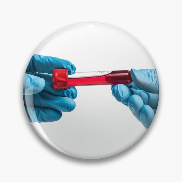 Item preview, Hands Holding Blood Test Tubes designed and sold by urzga.