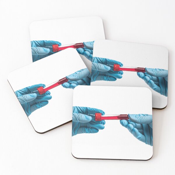 Item preview, Hands Holding Blood Test Tubes designed and sold by urzga.