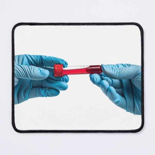 Item preview, Hands Holding Blood Test Tubes designed and sold by urzga.