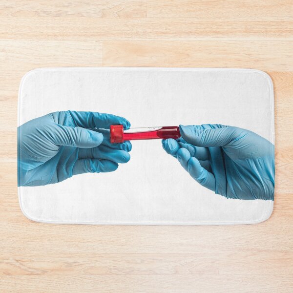 Item preview, Hands Holding Blood Test Tubes designed and sold by urzga.