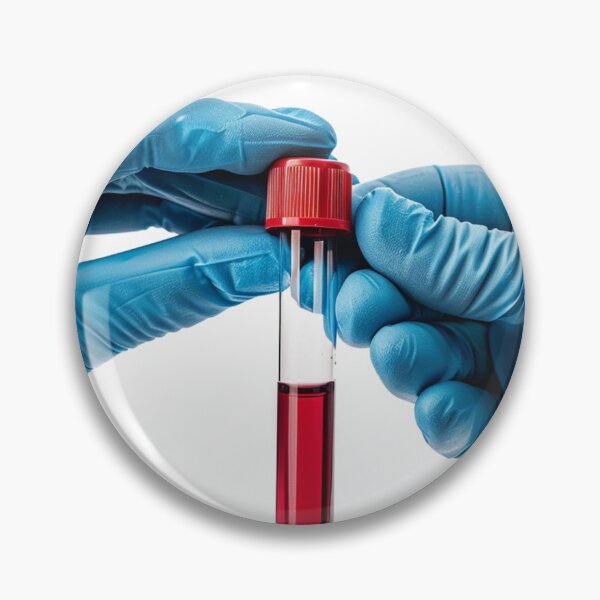 Item preview, Hands Holding Blood Test Tubes designed and sold by urzga.
