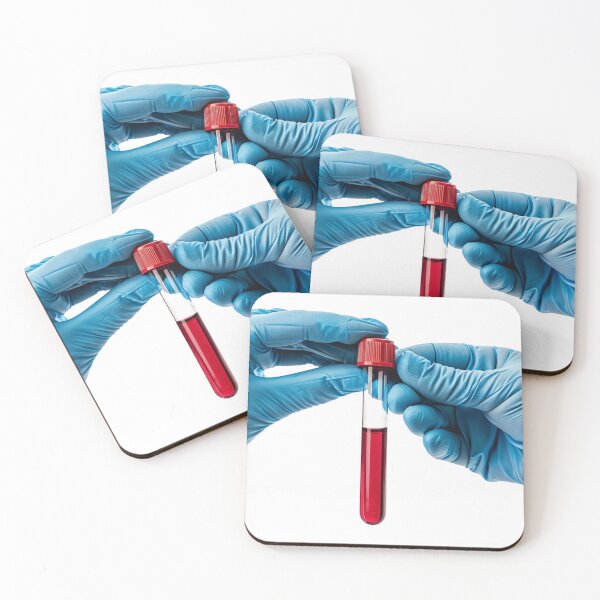 Item preview, Hands Holding Blood Test Tubes designed and sold by urzga.