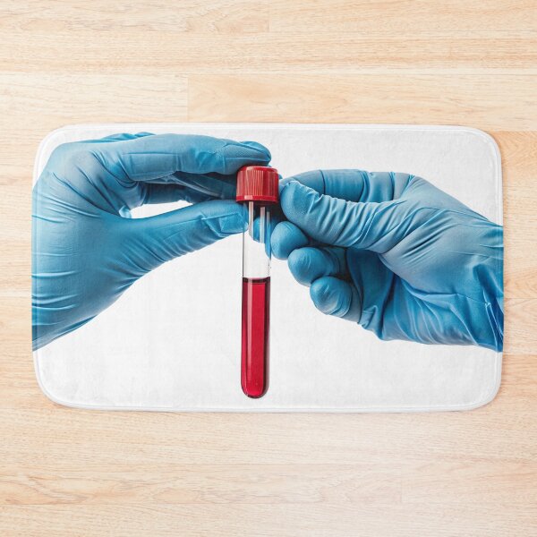 Item preview, Hands Holding Blood Test Tubes designed and sold by urzga.