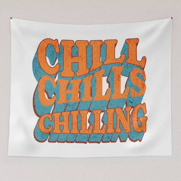 Item preview, Retro Chill Chills Chilling Vintage Groovy designed and sold by Broken Minimalister.
