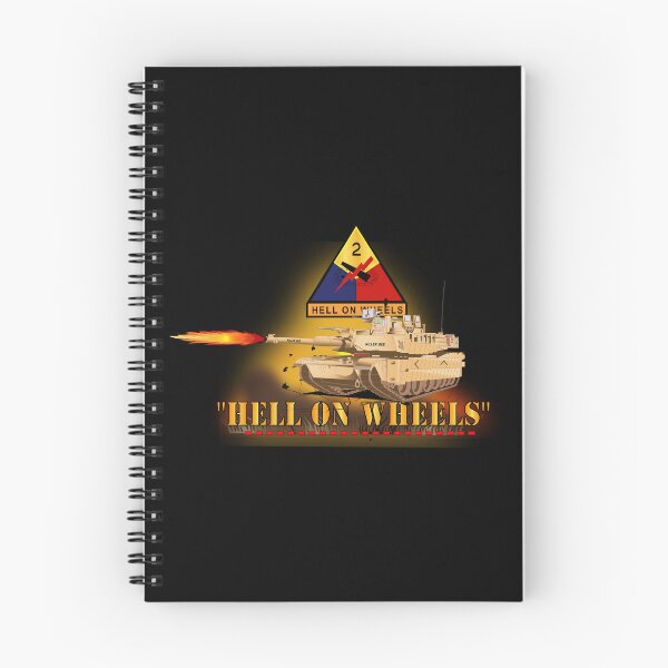 Item preview, Army - 2nd Armored Division  - M1A1 Tank  - Hell on Wheels w Fire X 300 designed and sold by Military Insignia Products.