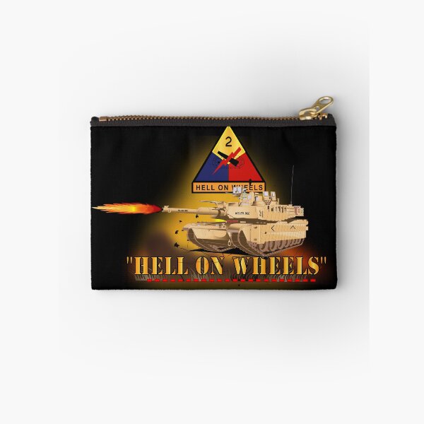 Item preview, Army - 2nd Armored Division  - M1A1 Tank  - Hell on Wheels w Fire X 300 designed and sold by Military Insignia Products.