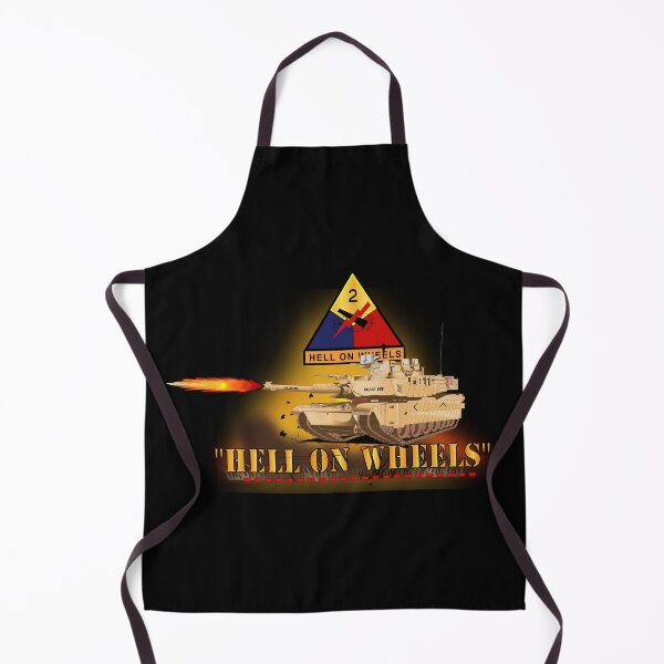 Item preview, Army - 2nd Armored Division  - M1A1 Tank  - Hell on Wheels w Fire X 300 designed and sold by Military Insignia Products.