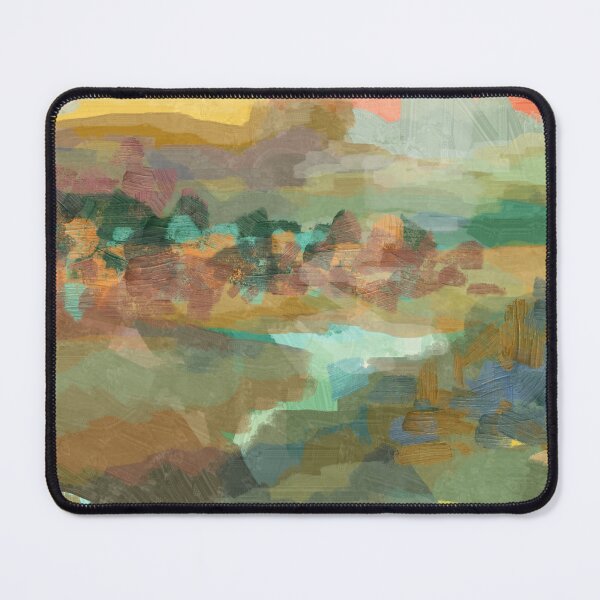 Item preview, Impressionism Landscape in Turquoise, Blues, Oranges and Greens designed and sold by Jessielee72.