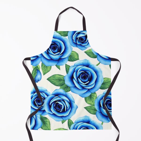 Item preview, Blue Rose Pattern A-Line Dress designed and sold by FestivityFinds.