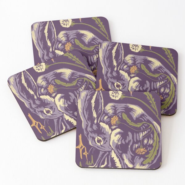 Item preview, Rabbit Blockprint, Purple designed and sold by Mariadanielsart.