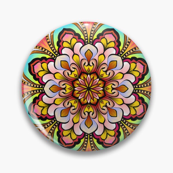 Item preview, Vibrant and Intricate Floral and Geometric Mandala Illustration for Decoration, Relaxation, and Inspiration designed and sold by Bulantanyong.