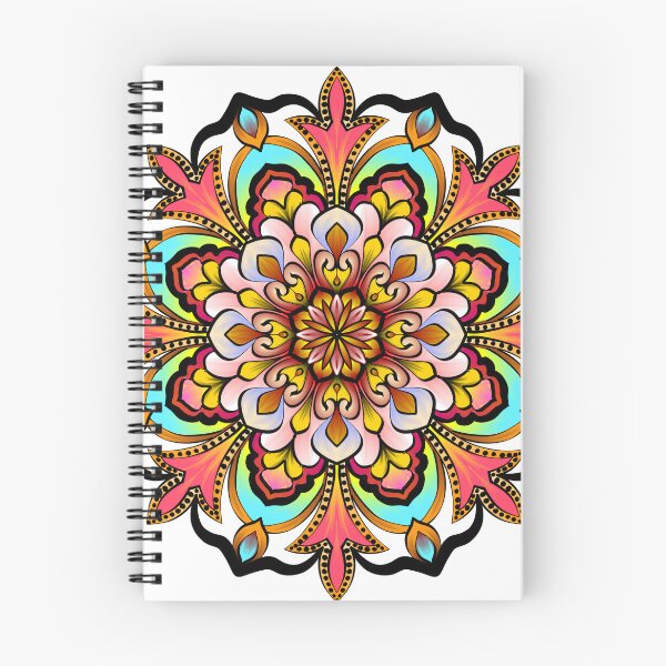 Item preview, Ilustración de mandala floral y geométrico vibrante e intrincada para decoración, relajación e inspiración. designed and sold by Bulantanyong.