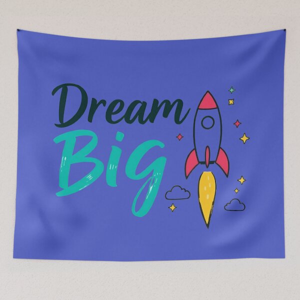 Item preview, Dream Big Rocket Inspiration Quote | Motivational Artwork designed and sold by gtrock.