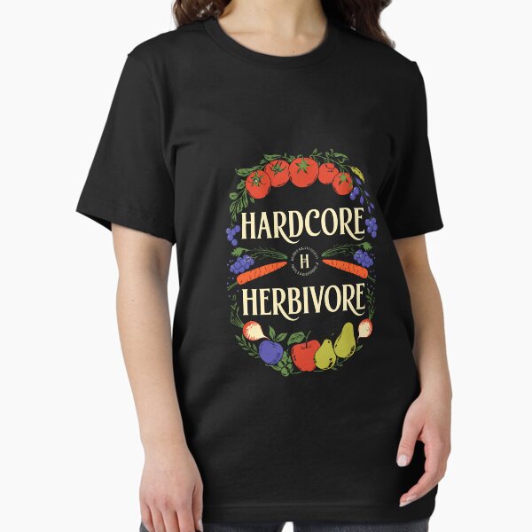 Item preview, Hardcore Herbivore Illustration Vegan Artwork Proud Veganism designed and sold by alydesignsai.
