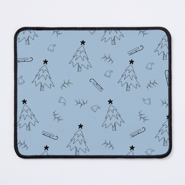 Item preview, Seamless Christmas patterns - blue background  designed and sold by DrawOnIt.