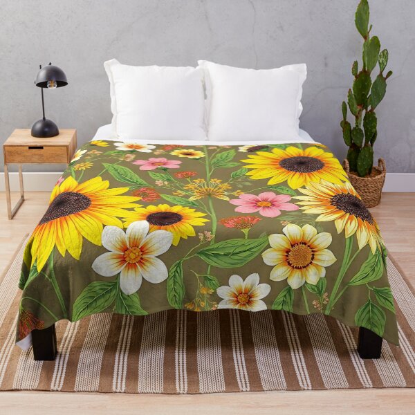 Artikelvorschau, Ästhetische Sonnenblumenblüten A-Linien Kleid entworfen und verkauft von FestivityFinds.