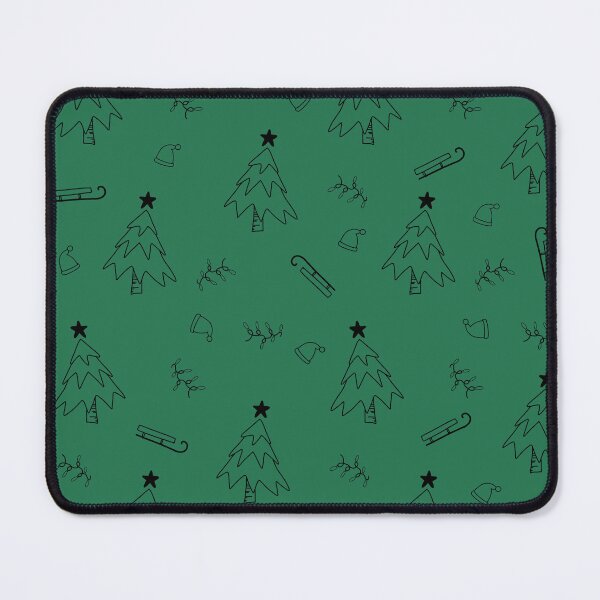 Item preview, Seamless Christmas patterns - dark green background  designed and sold by DrawOnIt.