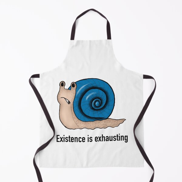 Item preview, Existence Is Exhausting – Sad Snail with Cigarette | Funny Dark Humor Cartoon designed and sold by graceirisart.