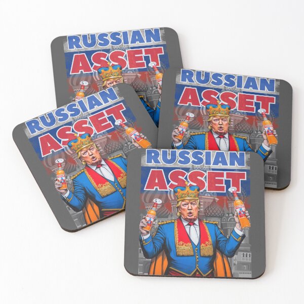 Item preview, FXCK_TRUMP RUSSIAN ASSET LARGE TEXT designed and sold by FXCK-TRUMP-ART.