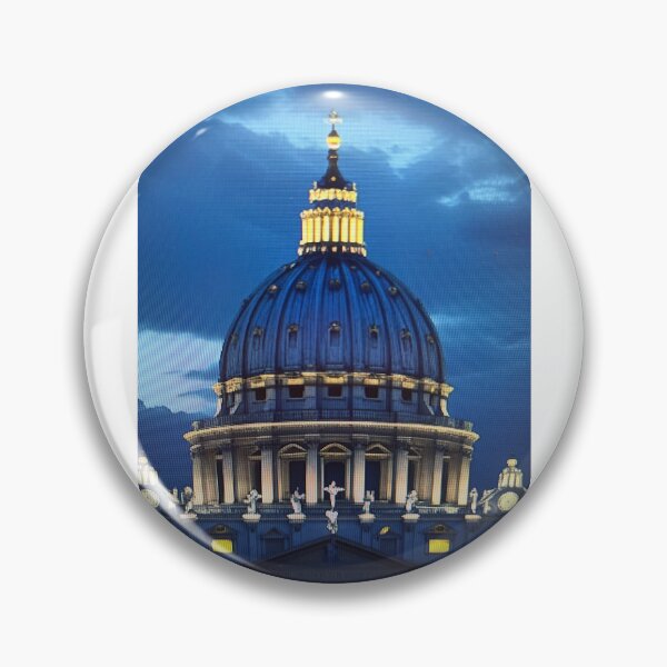 Item preview, St. Peter s Basilica at Night with beatiful city lights designed and sold by ogimaopi.