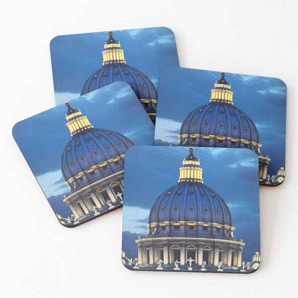 Item preview, St. Peter s Basilica at Night with beatiful city lights designed and sold by ogimaopi.