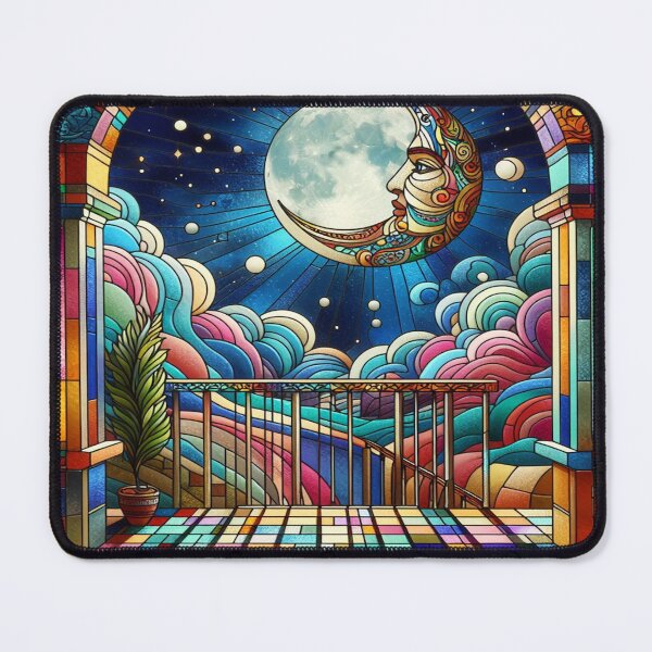 Item preview, Moonlit Stained Glass Dream designed and sold by MadetoCreate21.