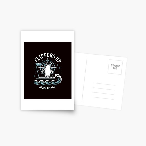 Item preview, Heard Island Flippers Up Penguin designed and sold by LifeUnboxed.