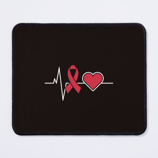 Item preview, Heartbeat Red Ribbon Sepsis Awareness designed and sold by MAKOPOKOShop.