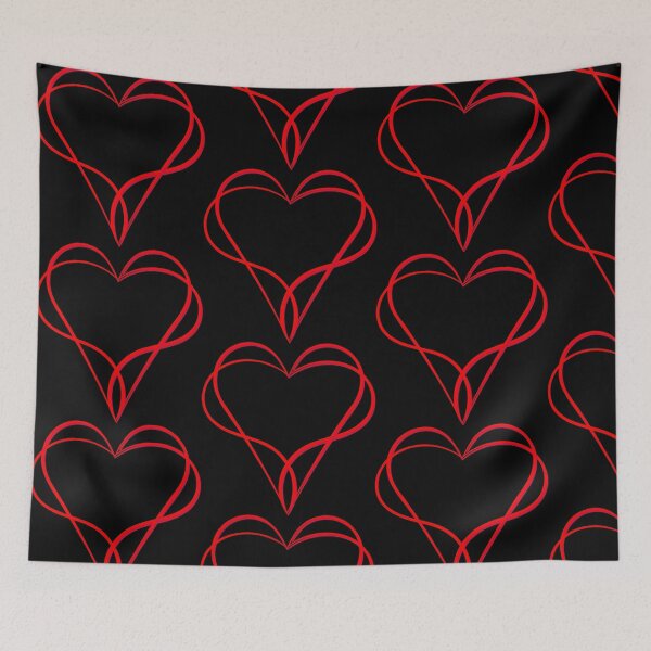 Item preview, Two red hearts tightly intertwined designed and sold by MyREDBlack.