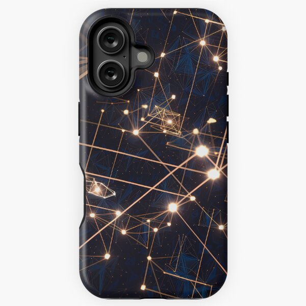 Item preview, Futuristic Digital Grid with Geometric Network Art Gifts designed and sold by RobertCarlin.