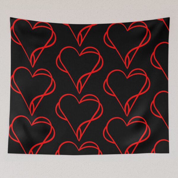Item preview, Red hearts entwined - love designed and sold by MyREDBlack.