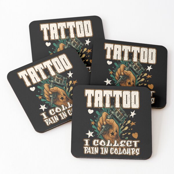 Item preview, TATTOO I COLLECT PAIN IN COLOURS tattoo art tattoos tattoo lover  designed and sold by Jt41.
