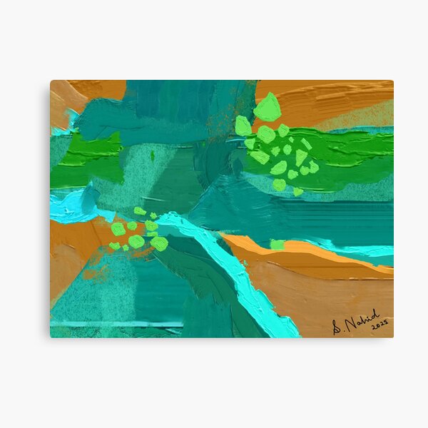 Vista previa del artículo con la obra «Mareas veridianas», diseñado y vendido por nahid-art.