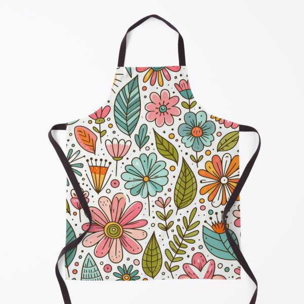 Item preview, Cute doodle floral pattern minimal seamless pattern designed and sold by Kalpa.