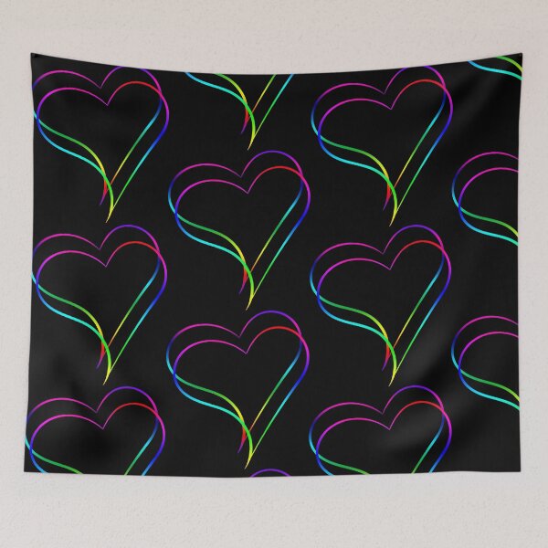 Item preview, Hearts Rainbow - Love designed and sold by MyREDBlack.