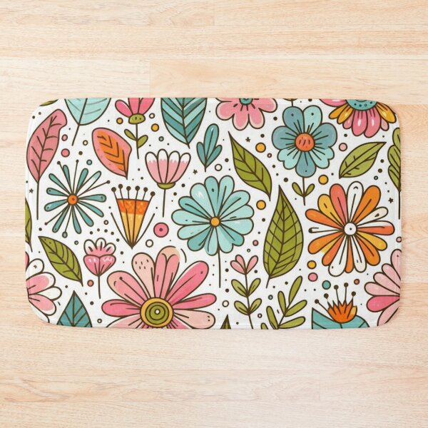 Item preview, Cute doodle floral pattern minimal seamless pattern designed and sold by Kalpa.