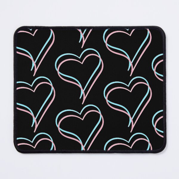 Item preview, hearts blue pink designed and sold by MyREDBlack.
