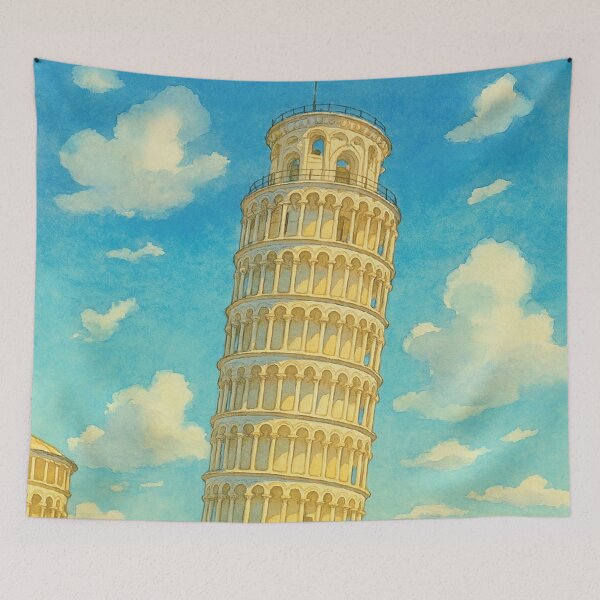 Item preview, Leaning Tower of Pisa in Sunny Italy designed and sold by Era-of-Traveler.