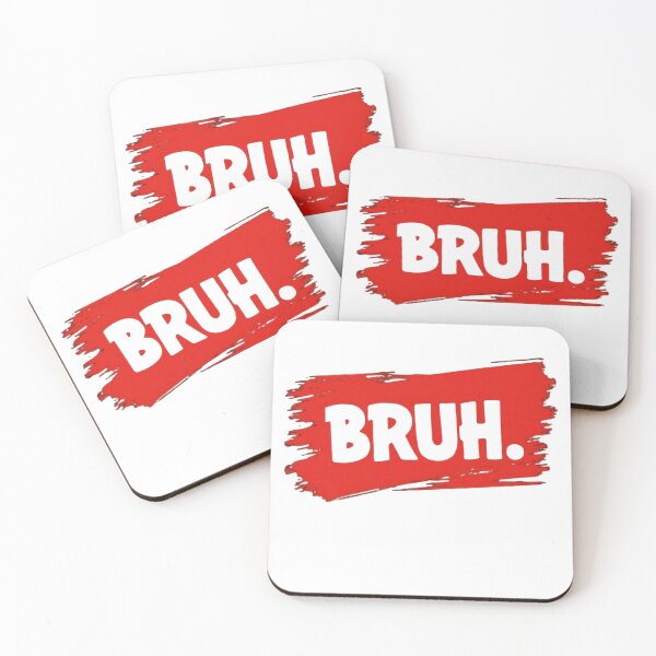 Item preview, Bruh Meme Bold Red Grunge Typography Design designed and sold by haitrieuic96.