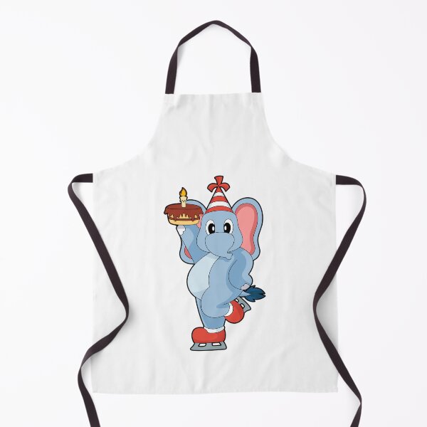 Item preview, Elephant Birthday Ice skating designed and sold by Snabdesign84.