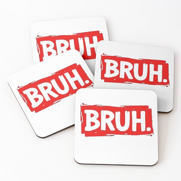 Item preview, Bruh Meme Bold Red Grunge Typography Design designed and sold by haitrieuic96.