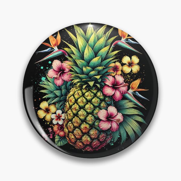 Item preview, Pineapple Flower Aloha Beaches Hawaii Party Pineapple Lover designed and sold by Kimberley King Art  King Art.