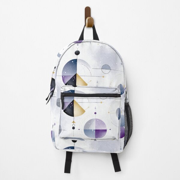 Item preview, Ethereal Cosmic Geometry with Violet, Gold, and Lunar Tones designed and sold by Moisky Patterns.
